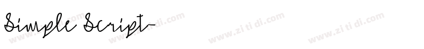 Simple Script字体转换